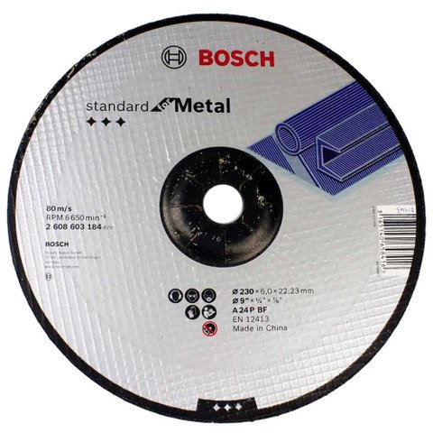 Disco de Desbaste para Metal 230mm Bosch 2608603184-000 2608603184-000