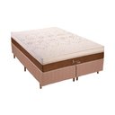 Ver imagem 1 de Cama Box King: Colchão Molas Master Enadas Polar Jasmim + Base Crc Rústico Bege(193x203)