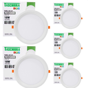 Ver imagem 6 de Kit 5 Painel de Led Redondo Embutir Recuado 18w Bivolt Taschibra 6500k Frio