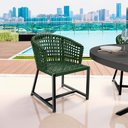 Ver imagem 3 de Kit 04 Cadeiras Decorativas Para Área Gourmet Cozinha Corda Náutica Belize D04 Verde - Lyam Decor
