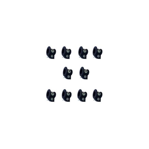 10 Presilha Injetada 25mm Barra Pump Academia Musculacao Trava Pesos Bloqueador Jfit