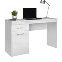 Ver imagem 4 de Escrivaninha Retangular Evans Moderno 1 Gaveta MDP 120cm Branco