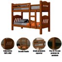 Ver imagem 2 de Beliche Solteiro Infantil Pérola 100% MDF Legno