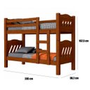 Ver imagem 3 de Beliche Solteiro Infantil Pérola 100% MDF Legno