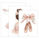 Ver imagem 3 de Kit 3 Quadro Decorativo Ballet Infantil Menina Quarto Moderno Qualidade Premium 28x20cm