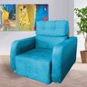 Poltrona Reclinavel Sala De Estar Safira Amamentação Turquesa - 1