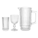 Ver imagem 2 de Jogo de Taças Copos e Jarra de Vidro Transparente Graffiato 13 Peças - Hauskraft