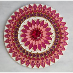 Mandala Amor em vidro de 25cm - 2