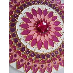 Mandala Amor em vidro de 25cm - 1