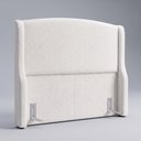 Ver imagem 1 de Cabeceira para Cama Box King Size Shae 195cm Estofada com Frame Bouclê Branco - Desk Design