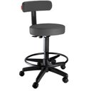 Ver imagem 1 de Cadeira Mocho Alto Slim com Apoio para Os Pés