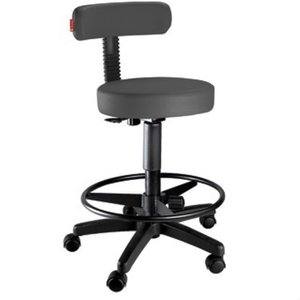 Cadeira Mocho Alto Slim com Apoio para Os Pés