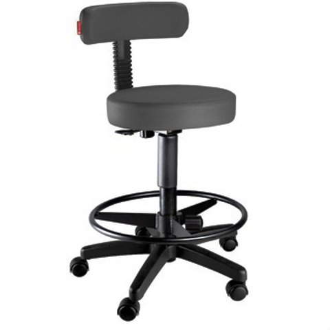 Cadeira Mocho Alto Slim com Apoio para Os Pés
