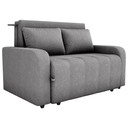 Ver imagem 1 de Sofa Cama 2 Lugares 138 Cm Amora Tecido Boucle F497 Cinza Milani Store