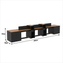 Ver imagem 6 de Estação de Trabalho 6 Lugares Smart Office 6 Mesas 4 Armários 4 Aparadores