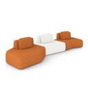 Ver imagem 2 de Sofá 3 Lugares Orgânico com Chaise e 2 Módulos Berlim Bouclê Cr K01 - D'Rossi