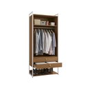 Ver imagem 2 de Guarda-roupa Estilo Industrial 2 Gavetas, 2 Portas 89cm Li048 Kappesberg Industrial