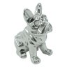 Objeto Decorativo Bulldog Cromado em Cerâmica - 21x17 Cm - 2