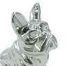 Objeto Decorativo Bulldog Cromado em Cerâmica - 21x17 Cm - 1