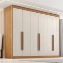 Ver imagem 1 de Guarda Roupa Casal Colossal 100% MDF 6 Portas de Bater 6 Gavetas
