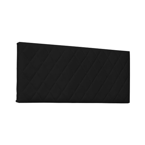 Painel de Cama 140cm Diamante Corano Preto - Lucadi Home