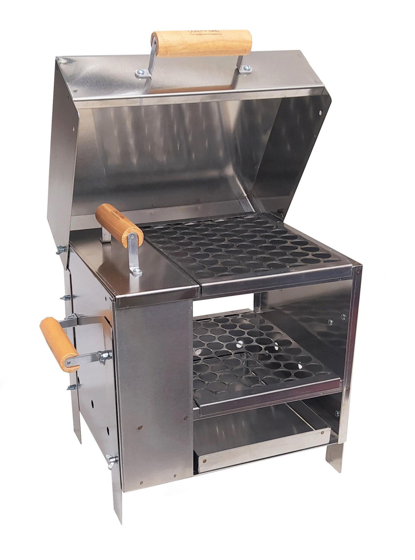 Churrasqueira a Carvão Inox Escovado - Apartamento Ecológica ...