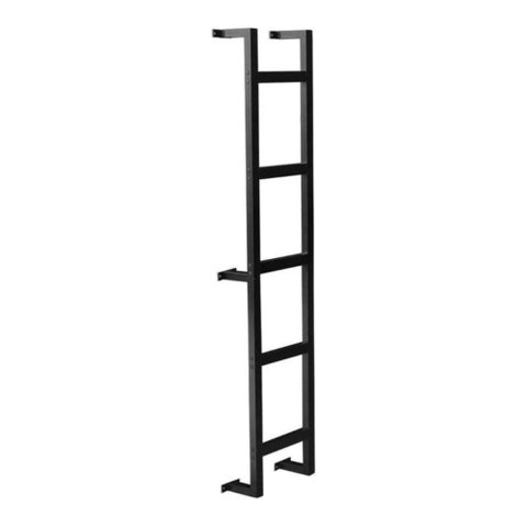 Escada Marinheiro em Alumínio 150 Cm X 32 Cm com 5 Degraus Kazan Preto