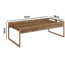 Ver imagem 2 de Mesa de Centro Columbia Retangular - Marrom