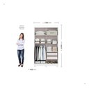 Ver imagem 5 de Guarda Roupa Apiuna 2 Portas de Correr com Pés Branco/Bege:Branco