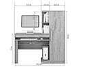 Ver imagem 2 de Escrivaninha Mesa Office Valdemoveis Castanho