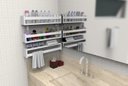Ver imagem 4 de Prateleira Nicho Banheiro Cosméticos Perfume 60cm 3 Peças
