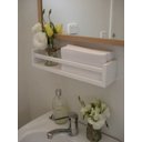 Ver imagem 3 de Prateleira Nicho Banheiro Cosméticos Perfume 60cm 3 Peças