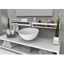 Ver imagem 2 de Prateleira Nicho Banheiro Cosméticos Perfume 60cm 3 Peças