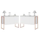 Ver imagem 1 de Conjunto Buffets Villa de Toscana 3 Portas MDP Branco Cobre Casah