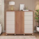 Ver imagem 1 de Cômoda Grande 2 Portas 5 Gavetas Marrom Pegasus Caemmun
