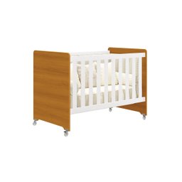 Berço Americano Evolution Multifuncional 4 em 1 - Reller - Branco Fosco/ Savana - 1