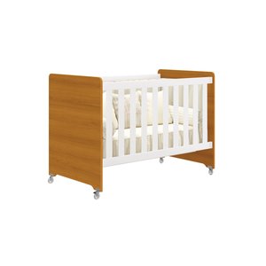 Berço Americano Evolution Multifuncional 4 em 1 - Reller - Branco Fosco/ Savana