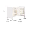 Berço Americano Evolution Multifuncional 4 em 1 - Reller - Branco Fosco/ Savana - 8