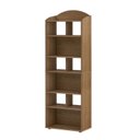 Ver imagem 7 de Kit 2 Estantes para Livros com Nichos Arco Marrom/Cinamomo
