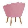 Poltrona Decorativa Pétala Reforçada Sala Estética Salão Escritório Rose - 3