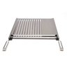 Grelha Argentina com Chapa 60x50cm Inox Aisi 430 Escovada - Selmetal - 1