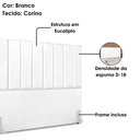 Ver imagem 4 de Cabeceira Queen 160 Cm com Frame Dalia Corino Branco Artte