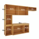 Ver imagem 5 de Cozinha Completa Donatella Compacto Multiuso Premium - Cedro/off White