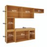 Cozinha Completa Donatella Compacto Multiuso Premium - Cedro/off White - 5