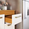 Cozinha Completa Donatella Compacto Multiuso Premium - Cedro/off White - 9
