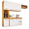 Cozinha Completa Donatella Compacto Multiuso Premium - Cedro/off White - 1