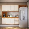 Cozinha Completa Donatella Compacto Multiuso Premium - Cedro/off White - 3