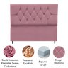 Cabeceira Estofada Cama Box Solteirão 100 Cm Suede Ayla:rosê - 4