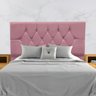 Cabeceira Estofada Cama Box Solteirão 100 Cm Suede Ayla:rosê - 2