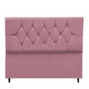 Ver imagem 1 de Cabeceira Estofada Cama Box Solteirão 100 Cm Suede Ayla:rosê